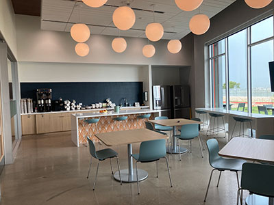 photo of the kitchen area at the Austin Energy Northeast Service Center