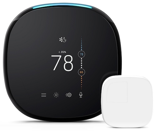 Smart thermostat with temperature reading and interface